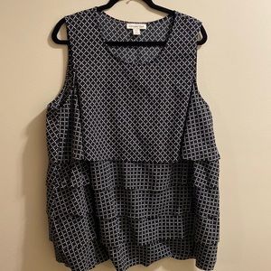 2X Coldwater Creek Ruffles Tank